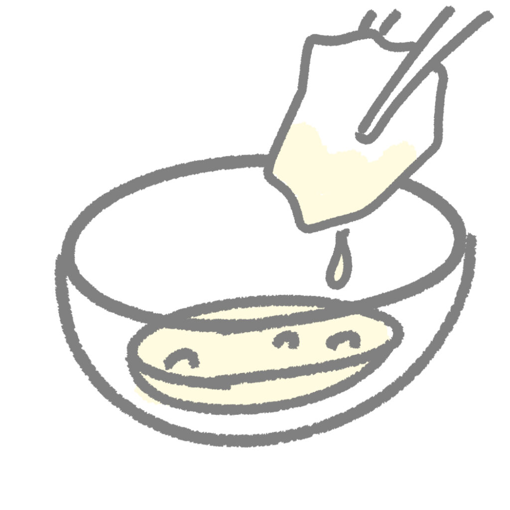 油をしく